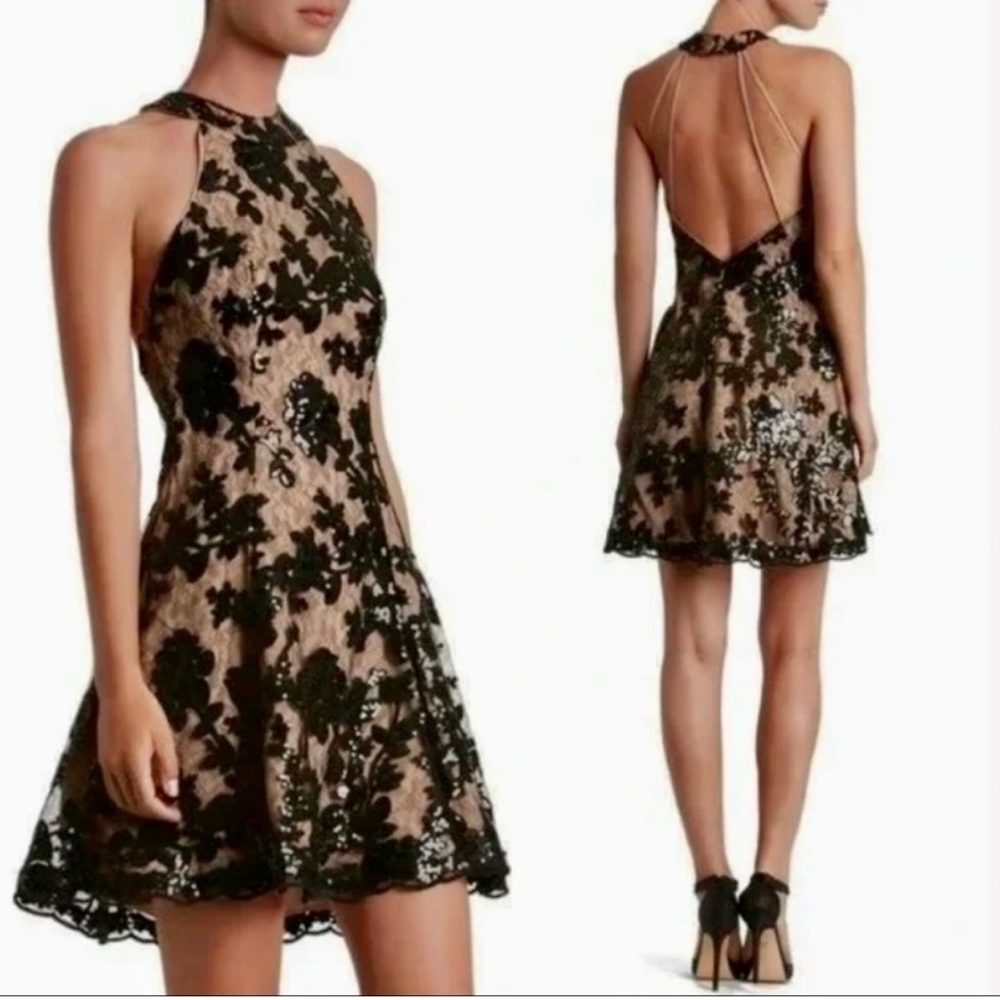 Dress the population Abbie sequin black